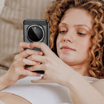WANLONFENG For Honor Magic7 Pro 5G Case with Screen Film  LS Series Big Lens Hole Brushed Texture TPU Phone Cover