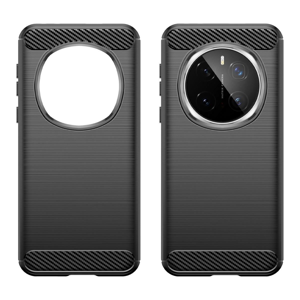 WANLONFENG For Honor Magic7 Pro 5G Case with Screen Film  LS Series Big Lens Hole Brushed Texture TPU Phone Cover