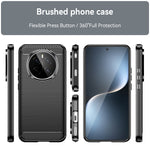 WANLONFENG For Honor Magic7 5G Case with Screen Film  LS Series Big Lens Hole Brushed Texture TPU Phone Cover