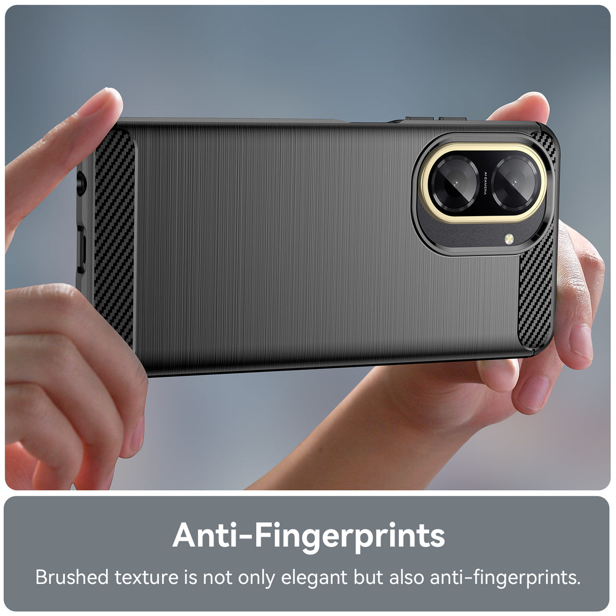 WANLONFENG For Xiaomi Redmi A5 NFC (EU) (173.45mm) Case with Screen Film  LS Series Big Lens Hole Brushed Texture TPU Phone Cover