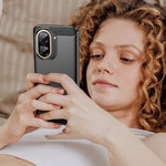 WANLONFENG For Xiaomi Redmi A5 NFC (EU) (173.45mm) Case with Screen Film  LS Series Big Lens Hole Brushed Texture TPU Phone Cover