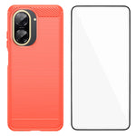 WANLONFENG For Xiaomi Redmi A5 NFC (EU) (173.45mm) Case with Screen Film  LS Series Big Lens Hole Brushed Texture TPU Phone Cover