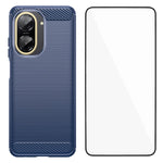 WANLONFENG For Xiaomi Redmi A5 NFC (EU) (173.45mm) Case with Screen Film  LS Series Big Lens Hole Brushed Texture TPU Phone Cover