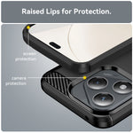 WANLONFENG For Honor 400 Lite 5G Case with Screen Film LS Series Big Lens Hole Brushed Texture TPU Phone Cover
