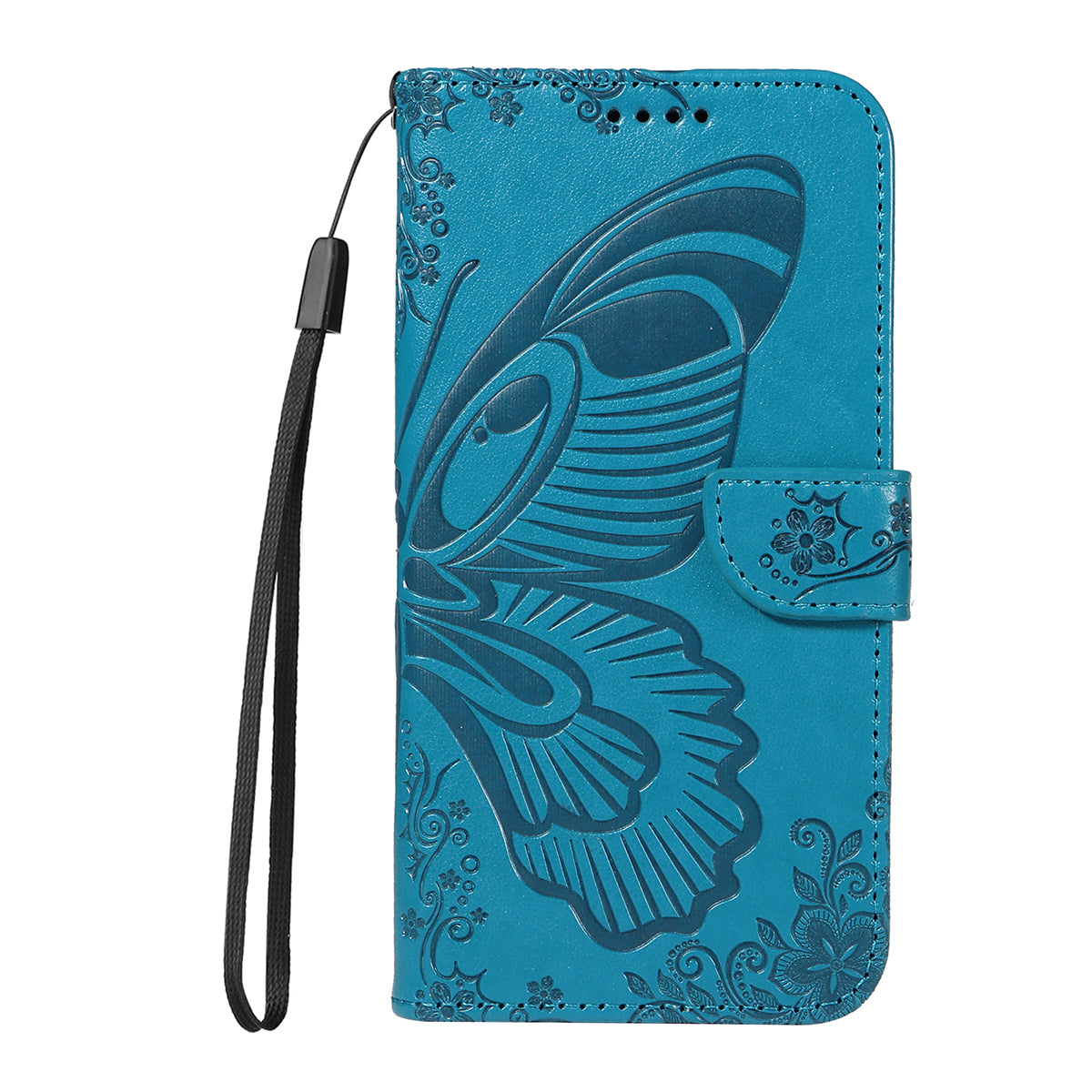 Til iPhone 18 Pro Max / 17 Pro Max Cover Butterfly Mønster PU Læder Folio Flip Telefon Cover