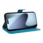 For iPhone 18 Pro / 17 Pro Case Butterfly Pattern PU Leather Folio Flip Phone Cover