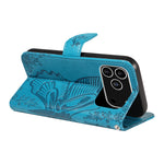 For iPhone 18 Pro / 17 Pro Case Butterfly Pattern PU Leather Folio Flip Phone Cover