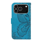 For iPhone 18 Pro / 17 Pro Case Butterfly Pattern PU Leather Folio Flip Phone Cover
