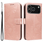 For iPhone 18 Pro / 17 Pro Case Butterfly Pattern PU Leather Folio Flip Phone Cover