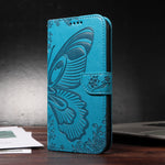 For iPhone 17 Case Butterfly Pattern PU Leather Folio Flip Phone Cover