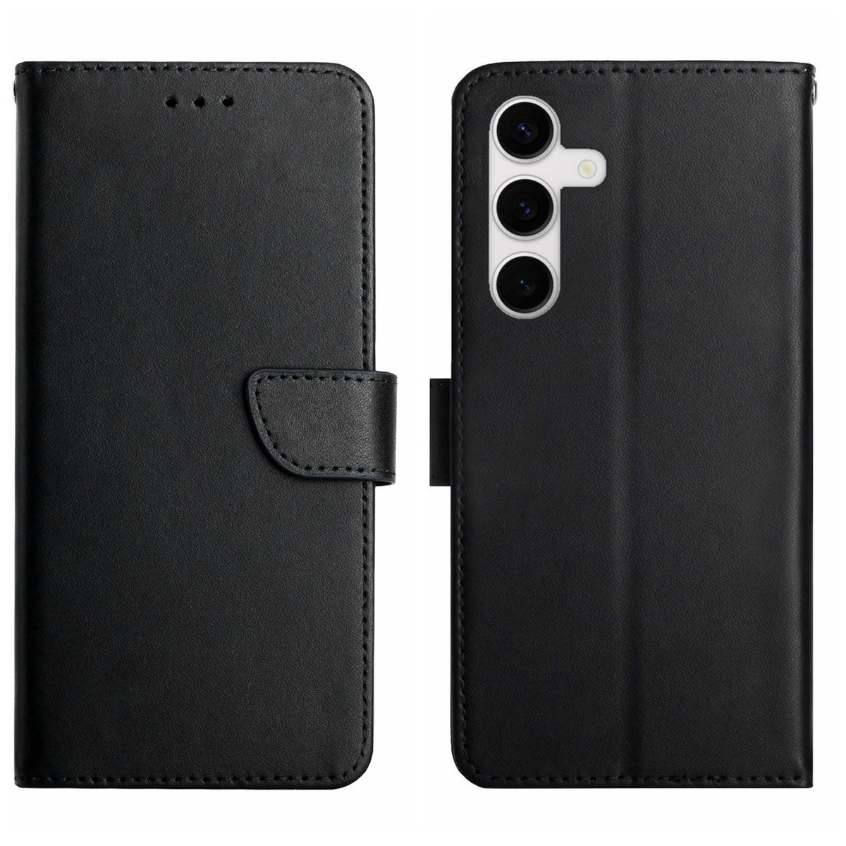 For Samsung Galaxy S25 FE Case Genuine Cow Leather Phone Cover Nappa Texture