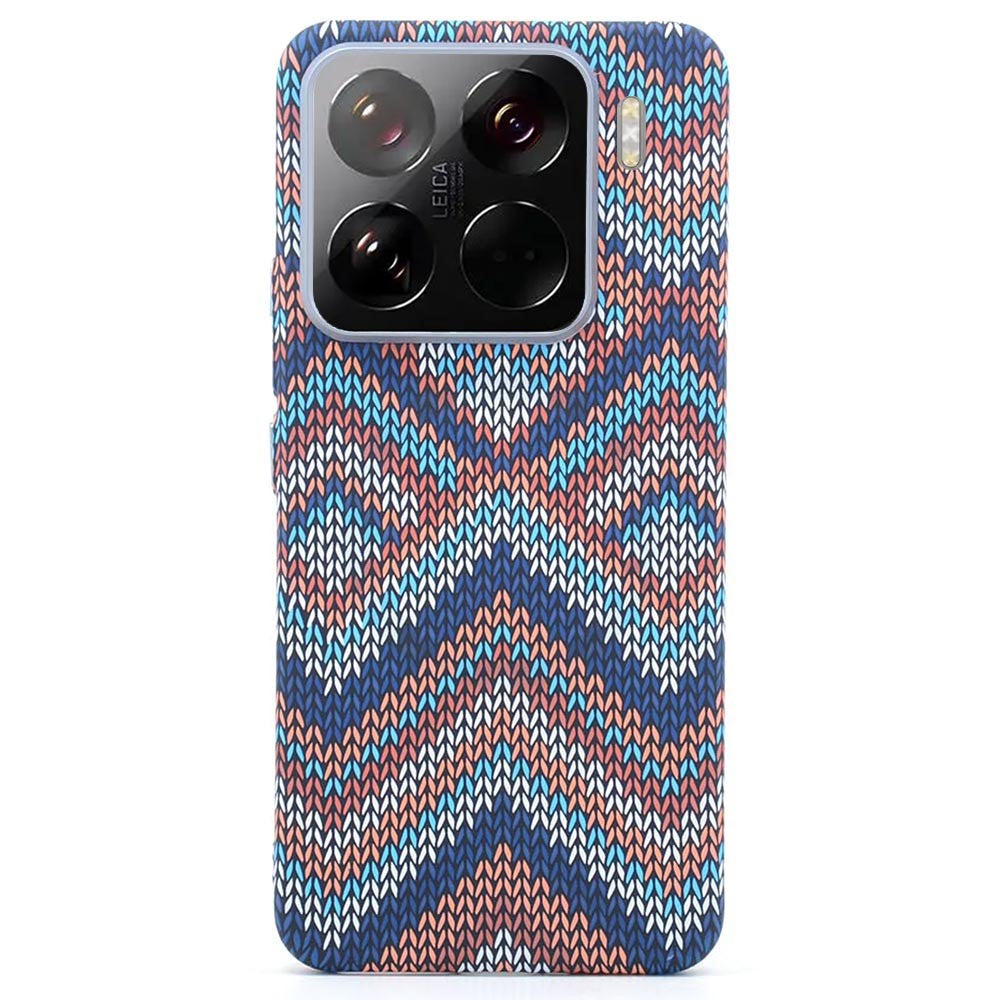 Magnetiskt skal för Xiaomi 15 Pro, kolfibertextur, vattenöverföring, PC-mobilskal