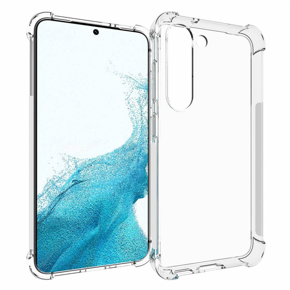 Samsung Galaxy S23 Mobilmobil Skal Stötdämpande TPU-Skal Texturerat Fyra Hörn Fallsäkert Bakskal
