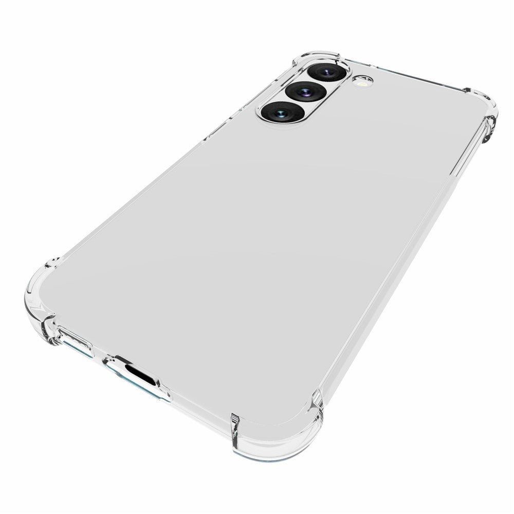 For Samsung Galaxy S23 Mobile Phone Shell Shockprook TPU Cover Textured Four Corners Drop-resistant Back Case