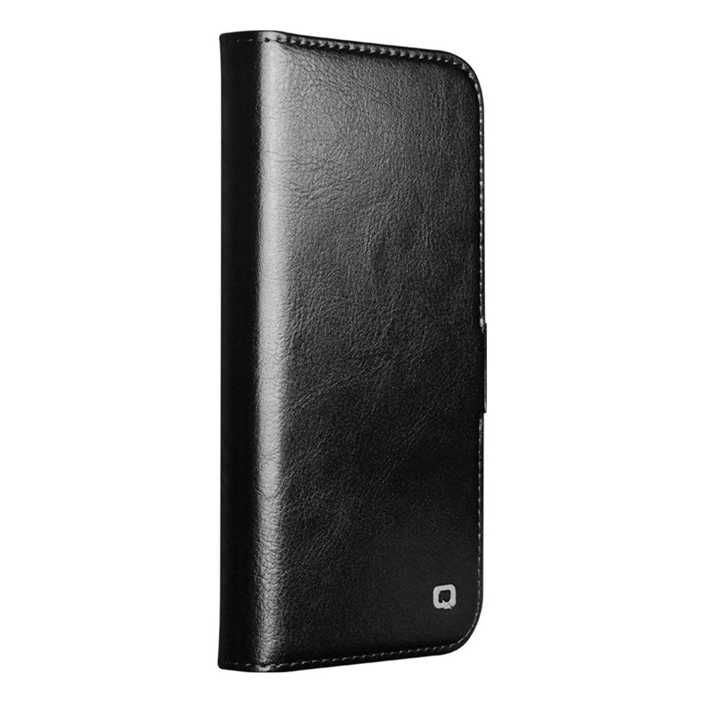 QIALINO For iPhone Air Case with Card Holder Genuine Cow Leather Stand Phone Cover