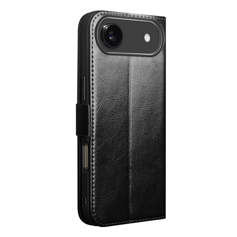 QIALINO For iPhone Air Case with Card Holder Genuine Cow Leather Stand Phone Cover