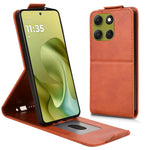 Motorola Moto G86 Power 5G-cover med stativ, magnetisk spænde, lodret flipcover i læder med kortholder