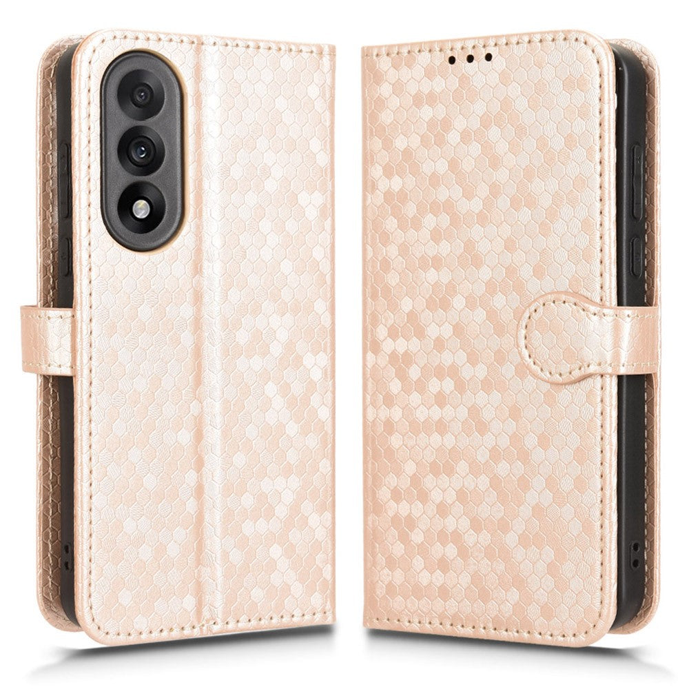 OnePlus Nord 5 5G / Ace 5 Ultra 5G Plånboksfodral i PU-läder med prickmönster och handledsrem