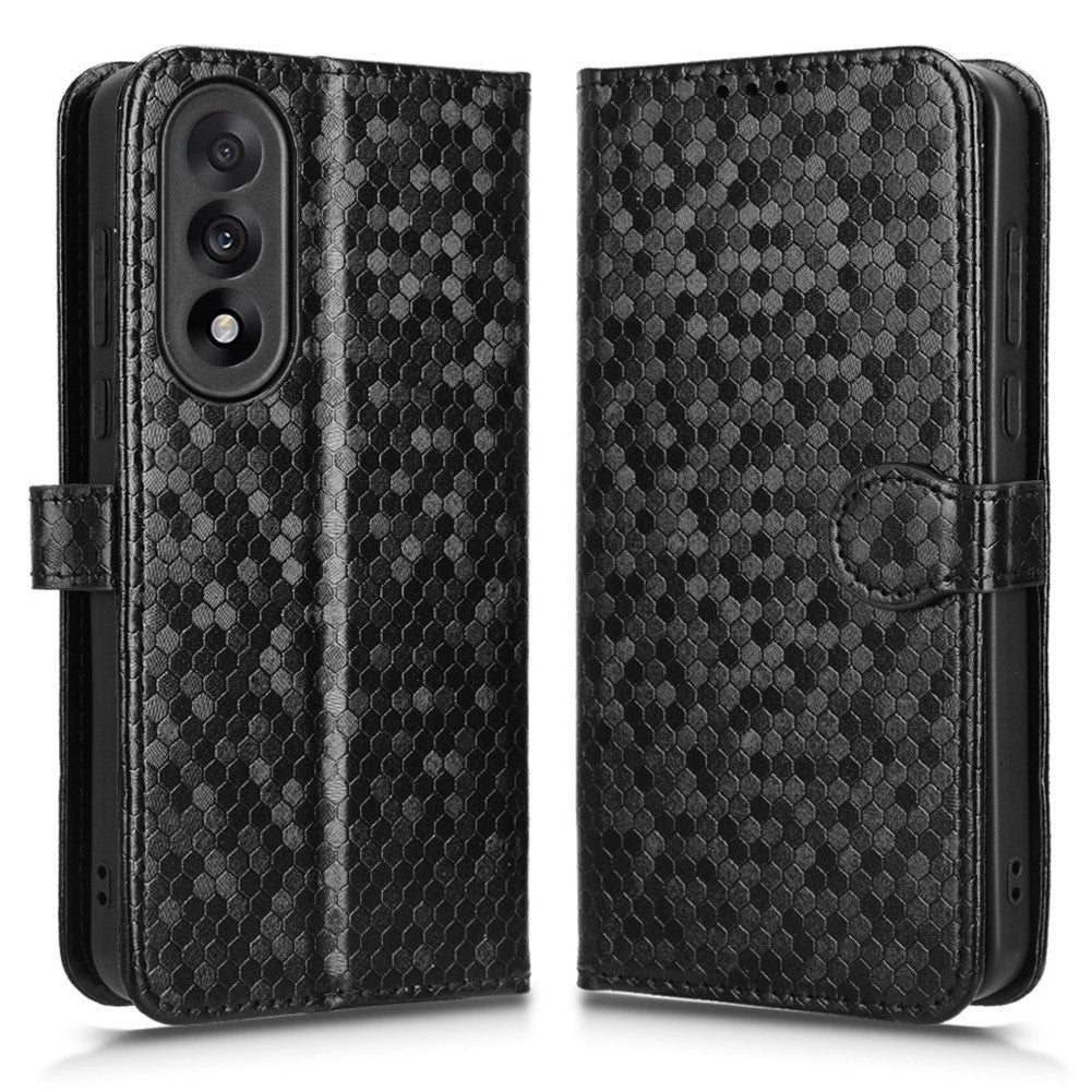 OnePlus Nord 5 5G / Ace 5 Ultra 5G Plånboksfodral i PU-läder med prickmönster och handledsrem