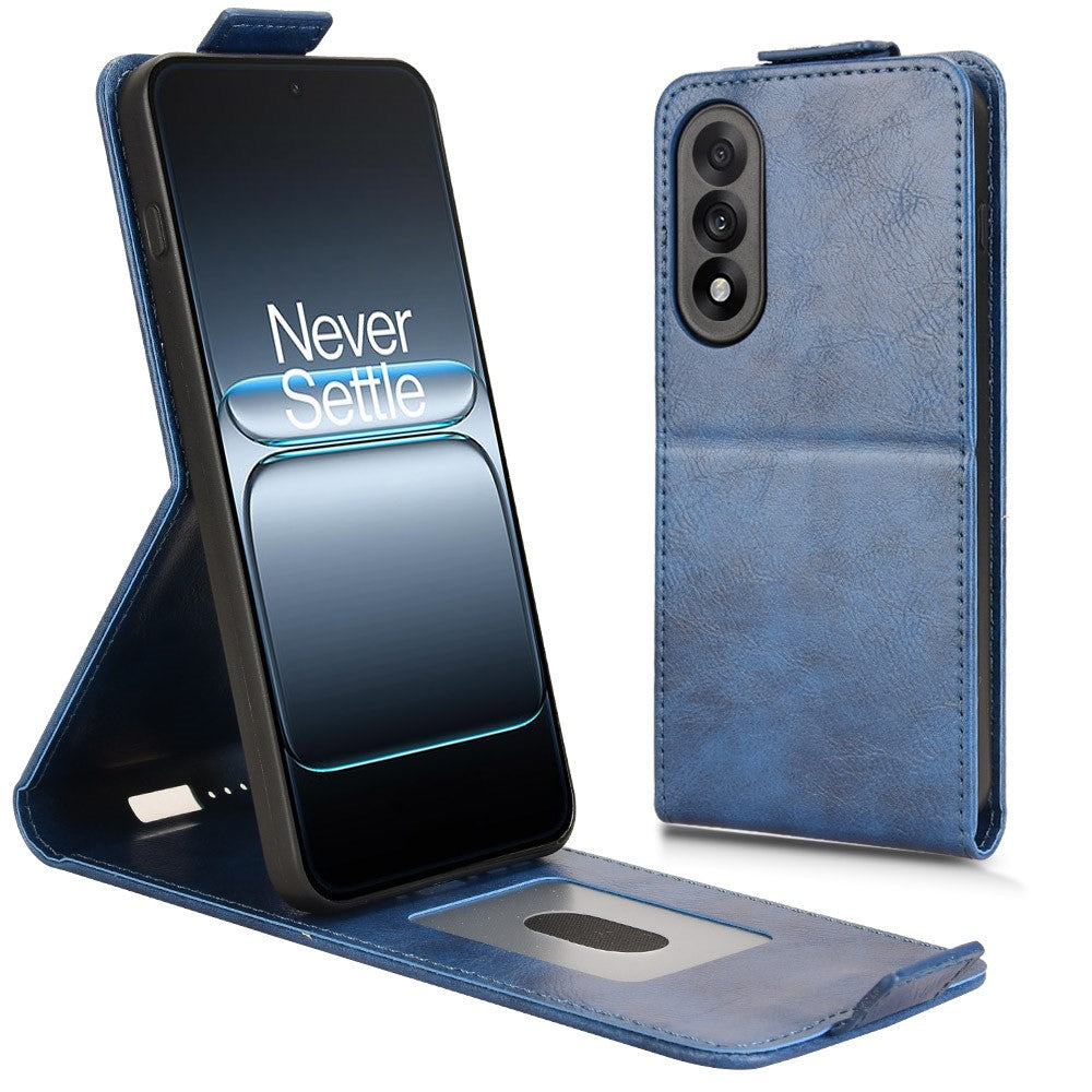 OnePlus Nord 5 5G / Ace 5 Ultra 5G Stativskal Magnetiskt Spänne Vertikalt Flip Lädermobilskal med Korthållare