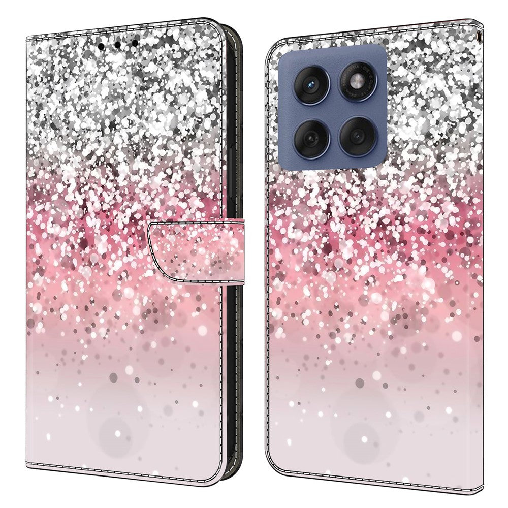 For Motorola Edge 60 Pro 5G Case Magnetic Clasp 3D Pattern Leather Wallet Phone Cover