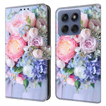 For Motorola Edge 60 Pro 5G Case Magnetic Clasp 3D Pattern Leather Wallet Phone Cover