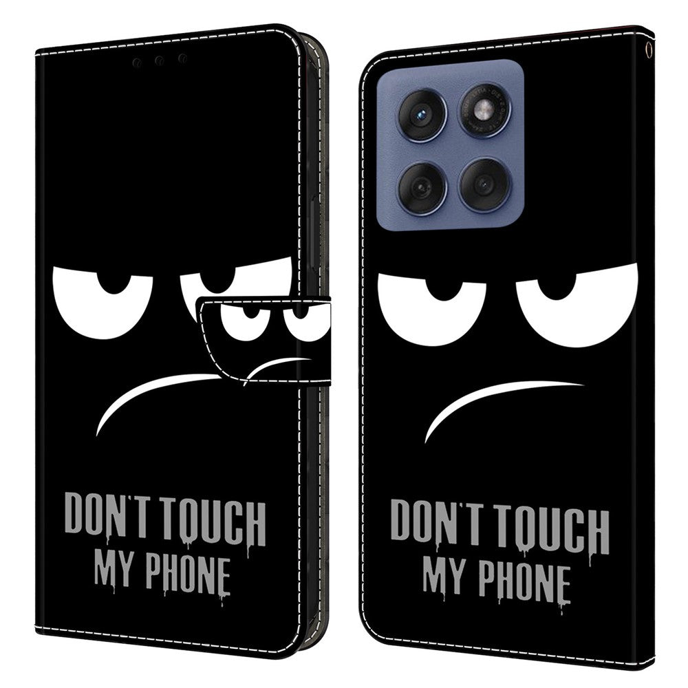 For Motorola Edge 60 Pro 5G Case Magnetic Clasp 3D Pattern Leather Wallet Phone Cover