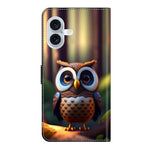 For iPhone 17 Leather Case Pattern Printing Wallet Stand Flip Phone Cover