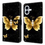 For iPhone 17 Leather Case Pattern Printing Wallet Stand Flip Phone Cover