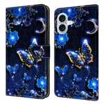 For iPhone 17 Leather Case Pattern Printing Wallet Stand Flip Phone Cover