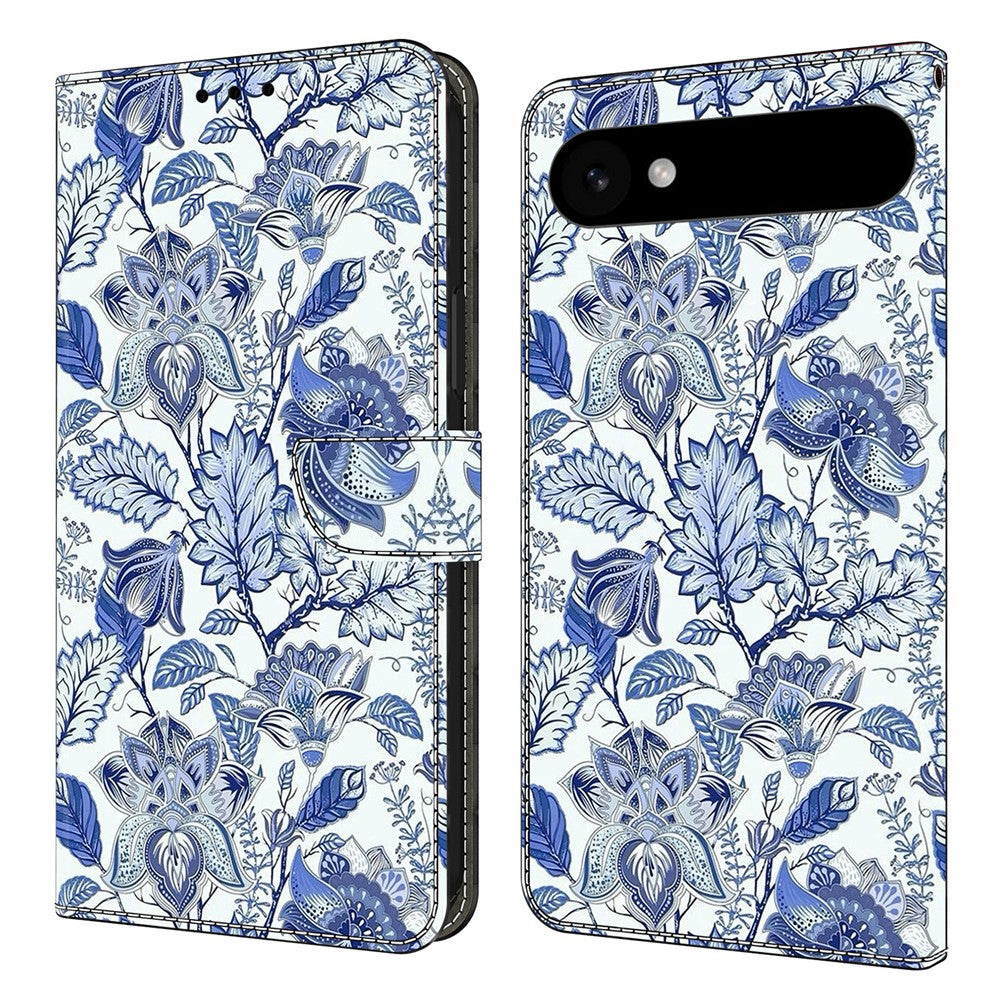 För iPhone Air Läderfodral Mönstertryck Plånboksstativ Flip Telefonfodral