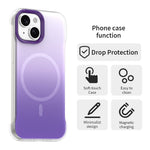 Til iPhone 15 Plus / 14 Plus Magnetisk Cover Gradient Design Kantløs IMD TPU + PC + PET Telefoncover