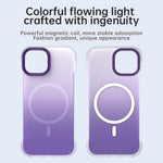 Til iPhone 15 Plus / 14 Plus Magnetisk Cover Gradient Design Kantløs IMD TPU + PC + PET Telefoncover