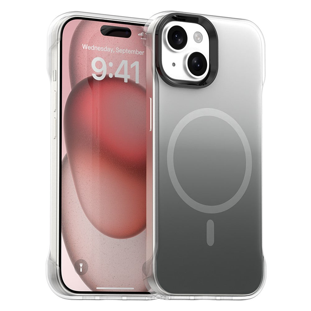 Til iPhone 15 Plus / 14 Plus Magnetisk Cover Gradient Design Kantløs IMD TPU + PC + PET Telefoncover