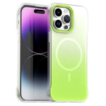 For iPhone 14 Pro Magnetic Case Gradient Design Borderless IMD TPU + PC + PET Phone Cover