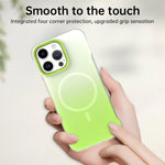 For iPhone 14 Pro Magnetic Case Gradient Design Borderless IMD TPU + PC + PET Phone Cover