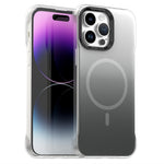 For iPhone 14 Pro Magnetic Case Gradient Design Borderless IMD TPU + PC + PET Phone Cover