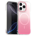 For iPhone 16 Pro Magnetic Case Gradient Design Borderless IMD TPU + PC + PET Phone Cover