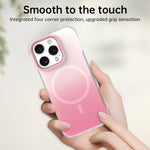 For iPhone 16 Pro Magnetic Case Gradient Design Borderless IMD TPU + PC + PET Phone Cover