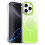 For iPhone 16 Pro Magnetic Case Gradient Design Borderless IMD TPU + PC + PET Phone Cover