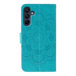 Til Samsung Galaxy A06s Etui med Rhinstensdekoration, PU-læder med Mandala-præget Design Telefoncover med Håndledsrem
