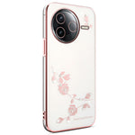 KADEM För Xiaomi Poco F7 Pro 5G / Redmi K80 5G Skal Blomma Strass Dekor TPU mobilskal