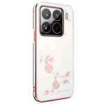 KADEM For Xiaomi 15S Pro Case Flower Rhinestone Decor TPU Phone Cover