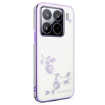 KADEM For Xiaomi 15S Pro Case Flower Rhinestone Decor TPU Phone Cover