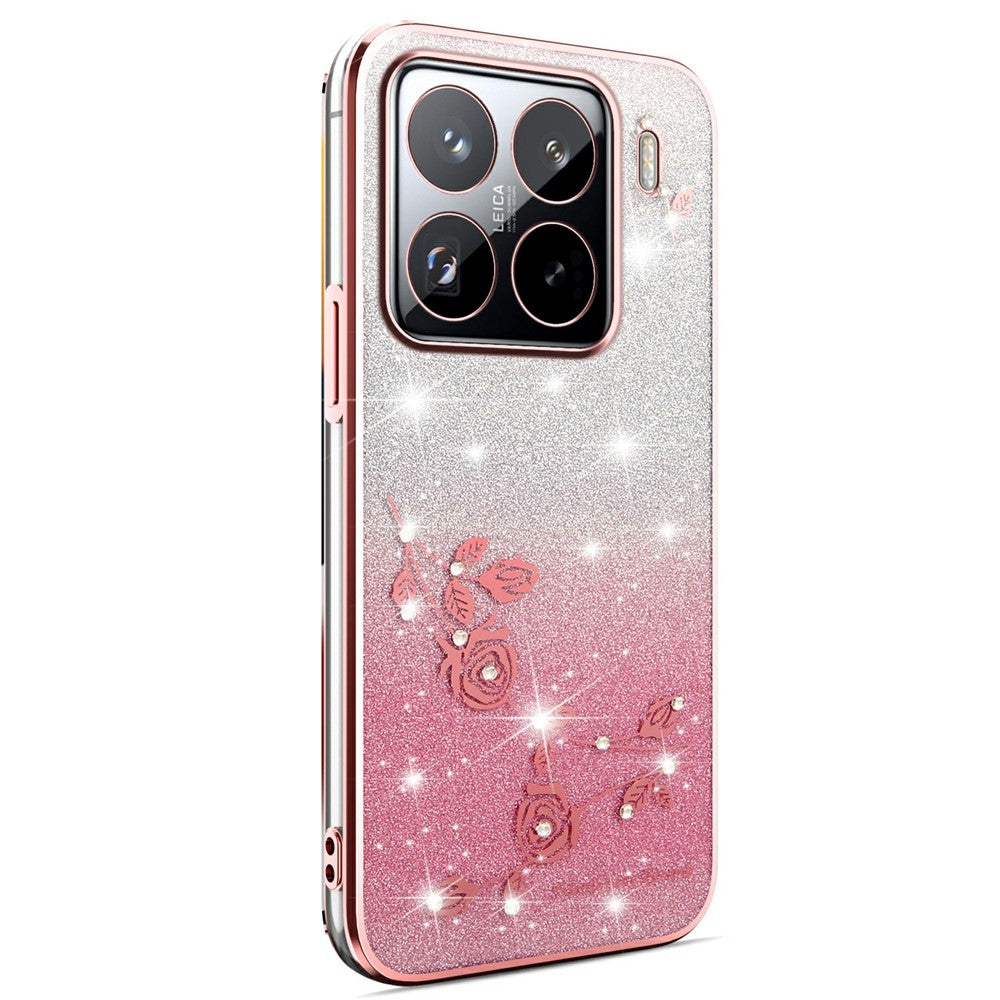 KADEM For Xiaomi 15S Pro Case Flower TPU Flexible Gradient Phone Cover