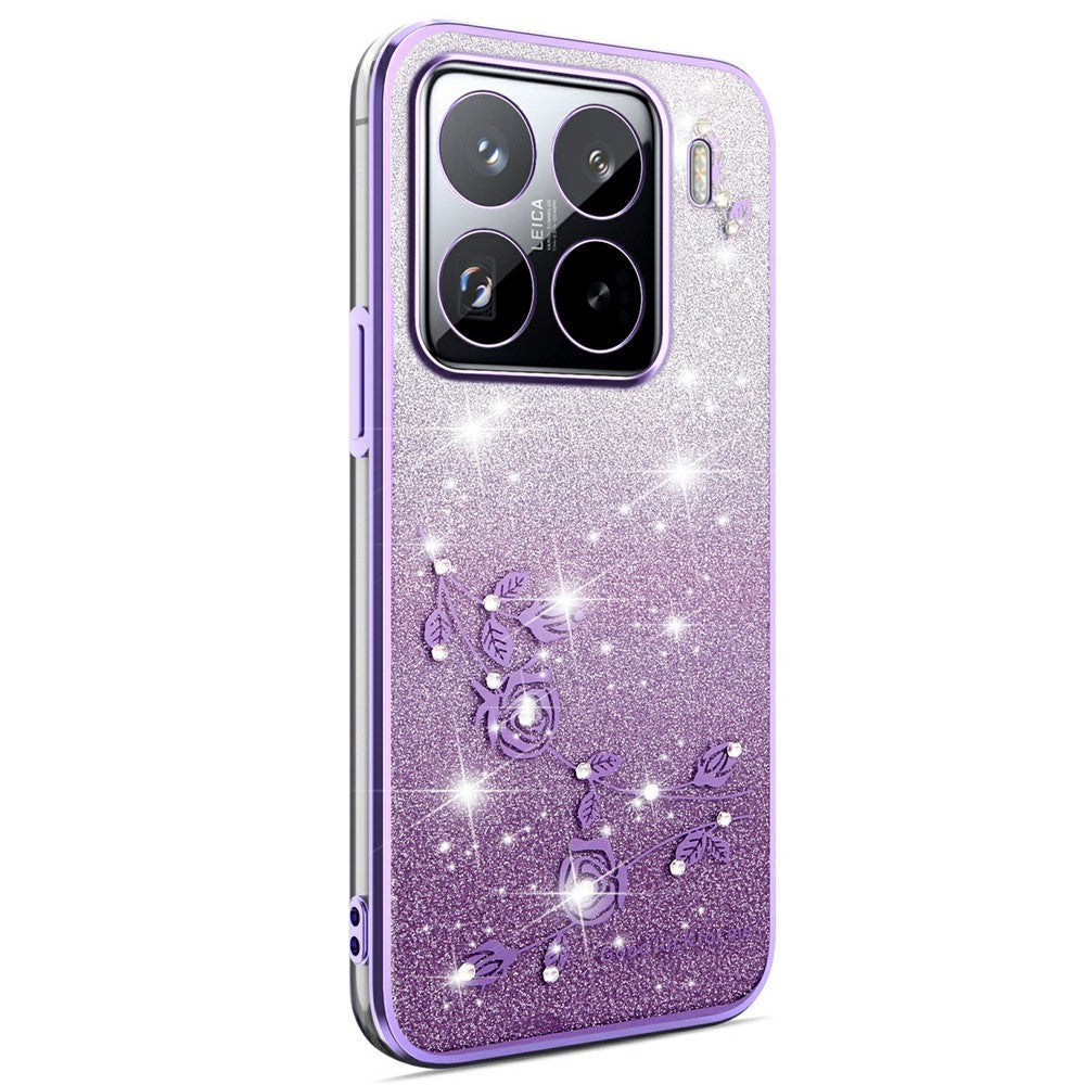 KADEM För Xiaomi 15S Pro Skal Blomma TPU Flexibelt Gradient mobilskal