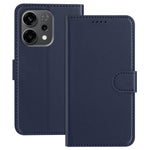 Til Oppo Reno14 F 5G Læder Cover Pung Stativ Ensfarvet Anti-fald Telefoncover