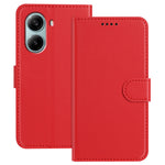 For Xiaomi Redmi Turbo 4 Pro 5G Leather Case Wallet Stand Solid Color Anti Drop Phone Cover