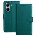 For Xiaomi Redmi Turbo 4 Pro 5G Leather Case Wallet Stand Solid Color Anti Drop Phone Cover