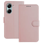 For Xiaomi Redmi Turbo 4 Pro 5G Leather Case Wallet Stand Solid Color Anti Drop Phone Cover